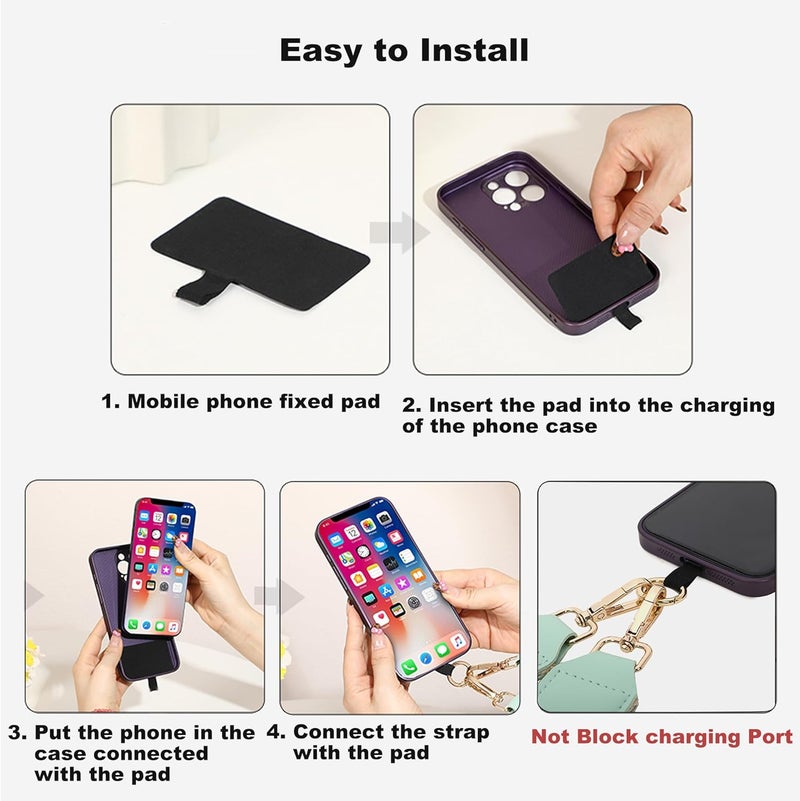 SCINYMC Clip and Go Strap for Phone with Wallet Crossbody, Adjustable Phone Lanyards with Wallet, Phones-Straps with Zippered Pouch, Crossbody iPhone-Strap for All iPhone, Khaki - Image 5